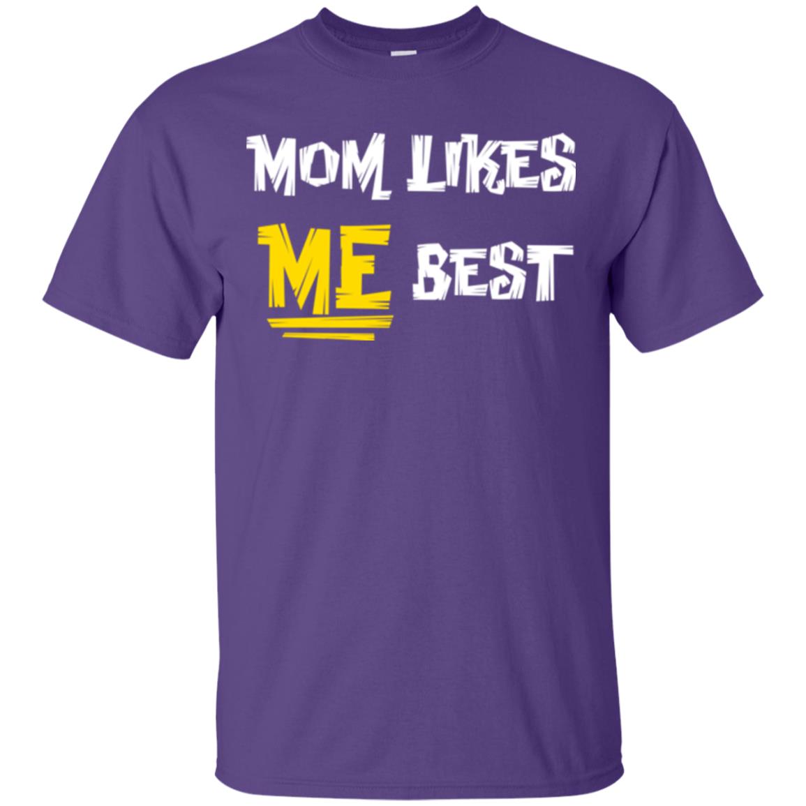 Mom T-shirt Likes Me Best Purple