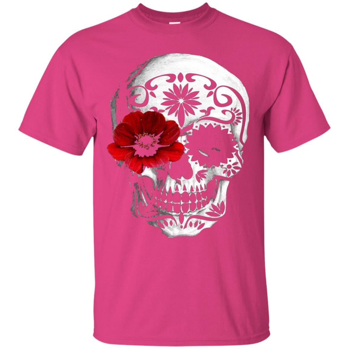 Day Of The Dead Sugar Skull Cinco De Mayo Shirt Heliconia