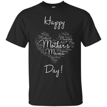 Happy Mothers Day Mommy T-shirt Black
