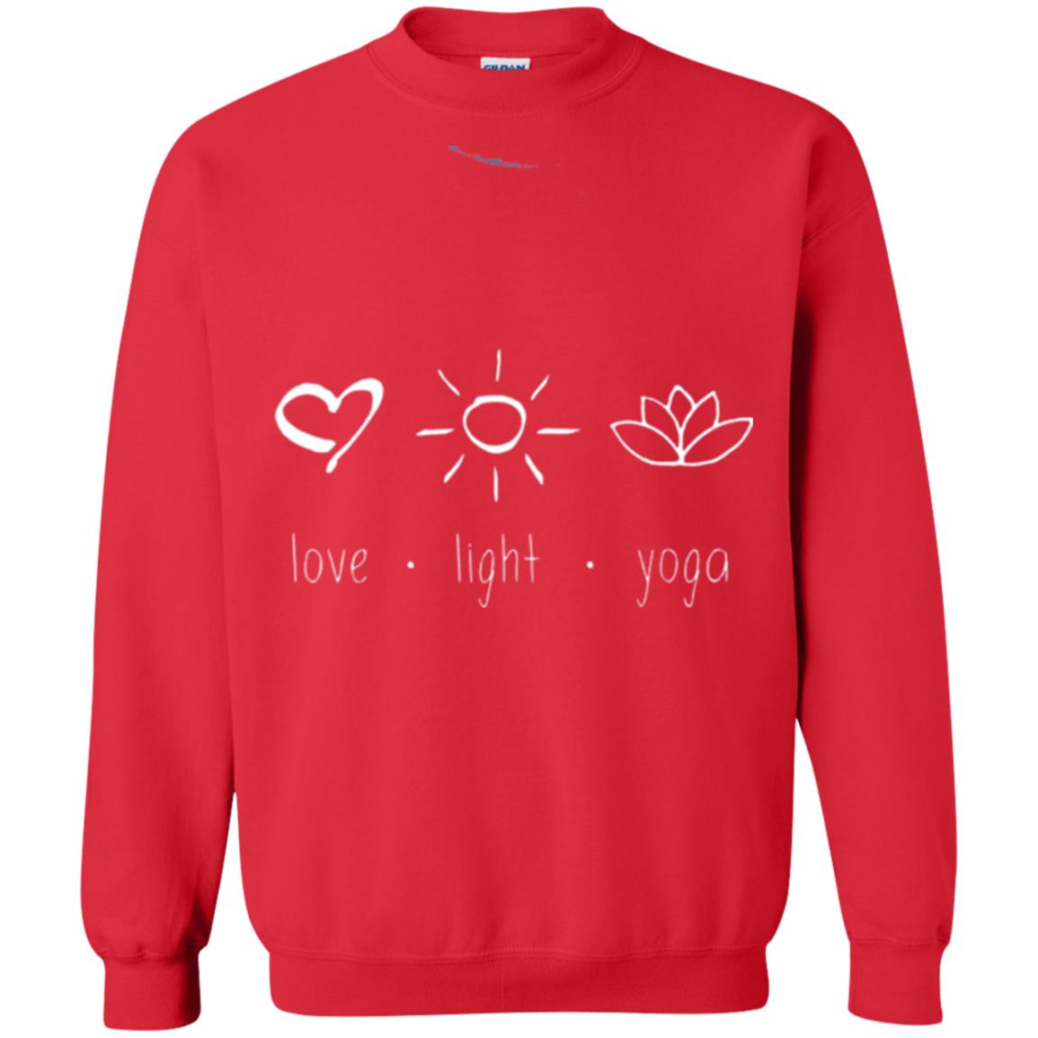 Yoga Lovers T-shirt Love Light Yoga Red