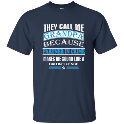 Family T-shirt They Call Me Grandpa Navy