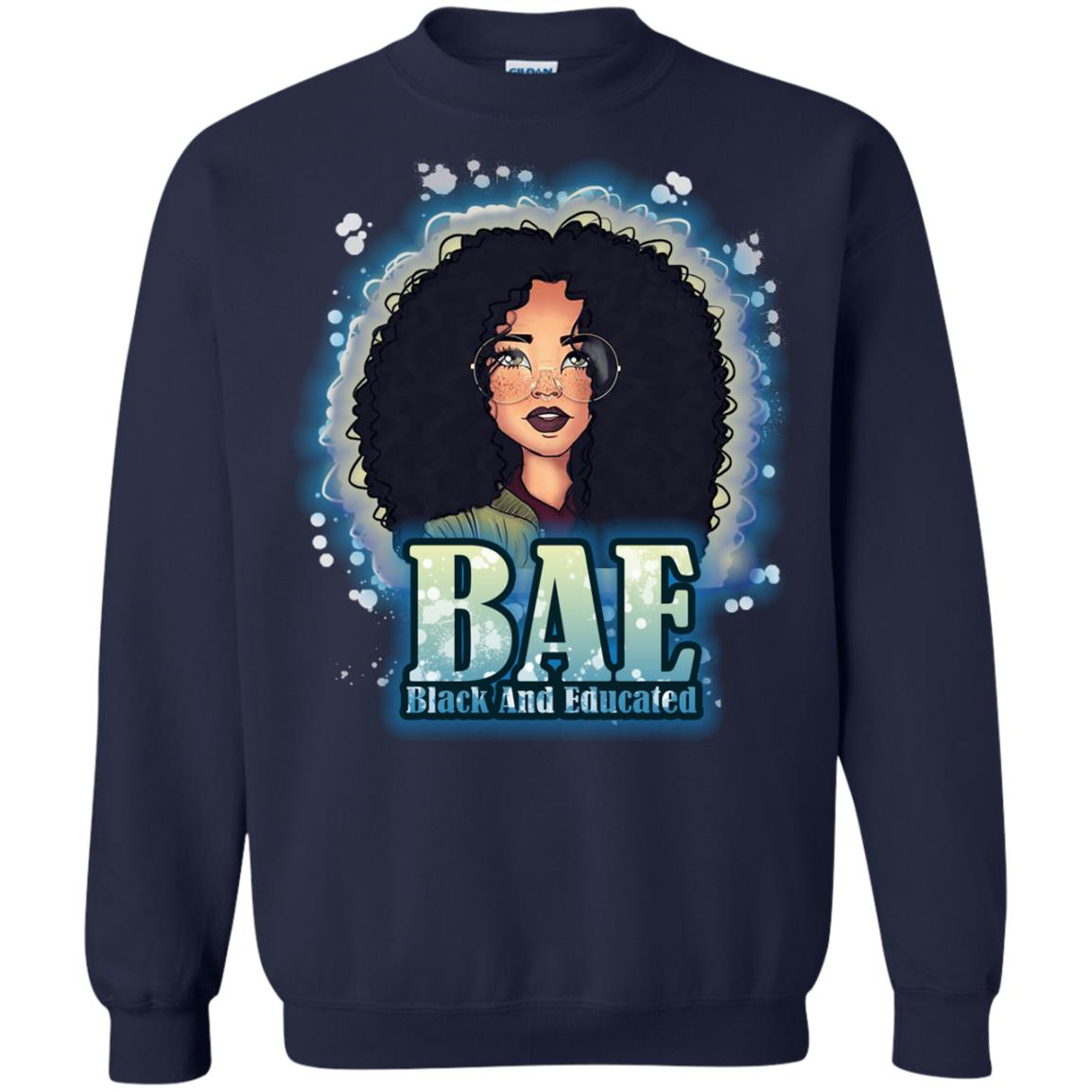 Bae Shirt Black And Educated Navy