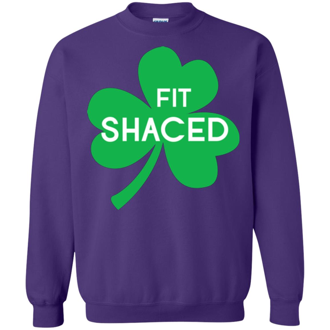 Saint Patrick's Day T-shirt Shamrocks Fit Shaced Purple