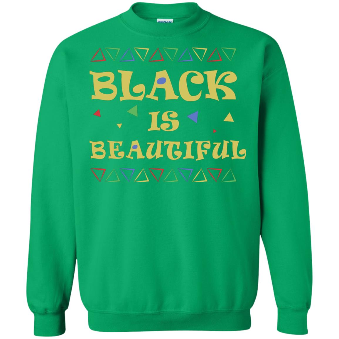 African American T-shirt Black Is Beautiful Irish Green