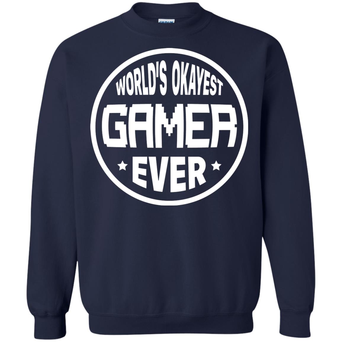 World’s Okayest Gamer Ever Best T-shirt For Gaming Lover Navy