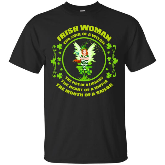 Irish Woman The Soul Of A Witch The Fire Of A Lioness The Heart Of A Hippie The Mouth Of A Sailor Black