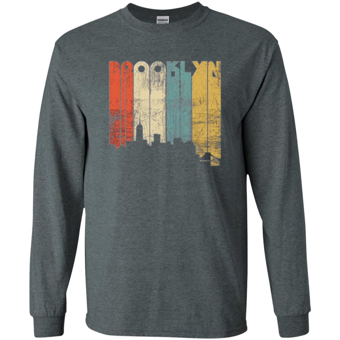 Brooklyn City New York State Vintage T-shirt Dark Heather
