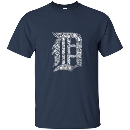 Detroit T-shirt Graphic D Navy