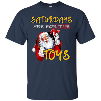 Saturdays Are For The Toys Santa X-mas Gift Shirt Navy