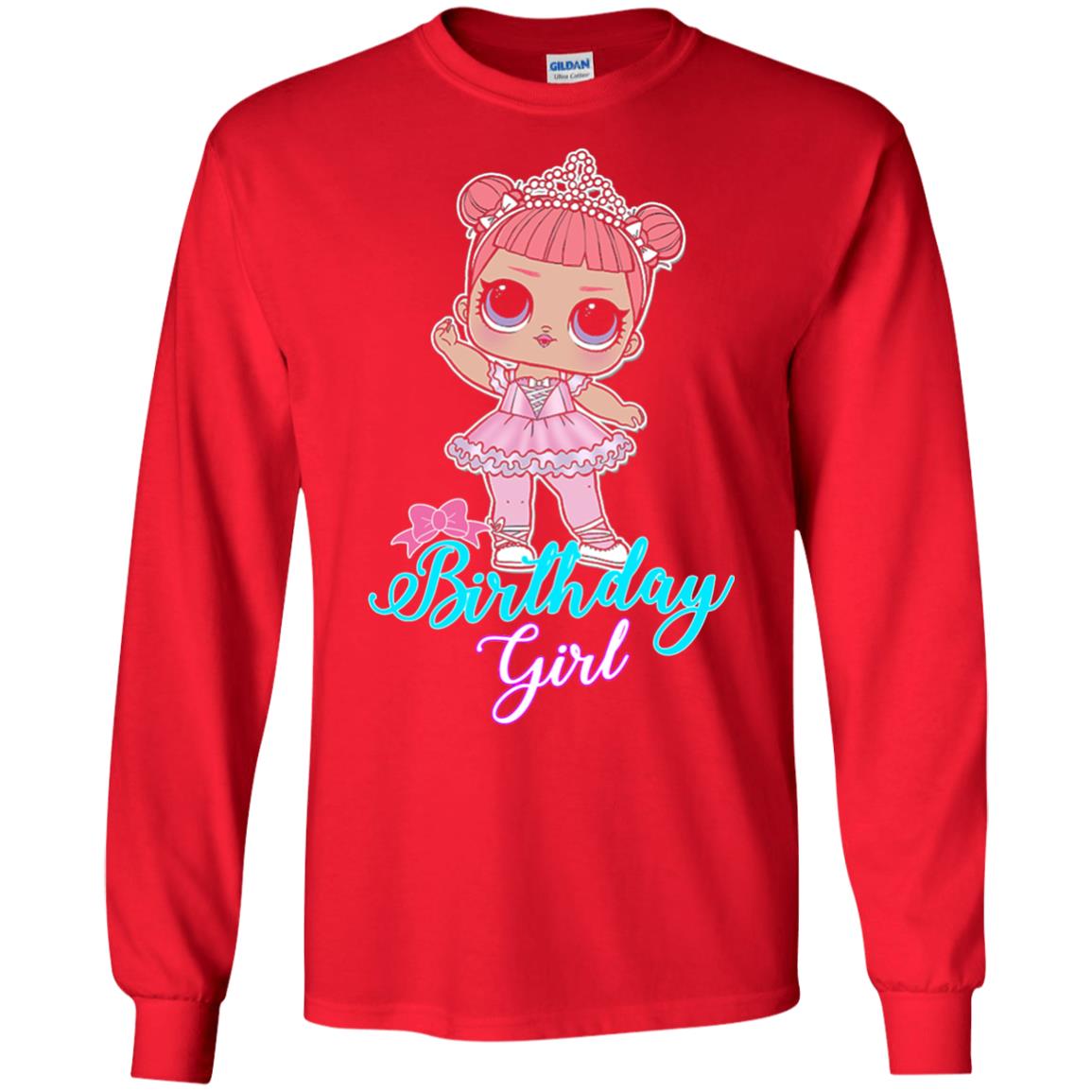 Doll Birthday Girl #squadgoals T-shirt Red