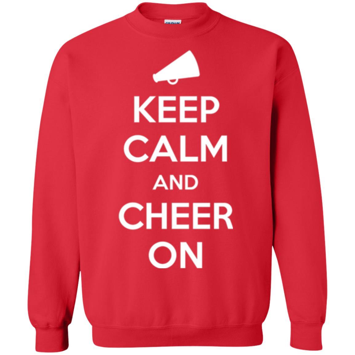 Cheerleader T-shirt Keep Calm And Cheer On Red