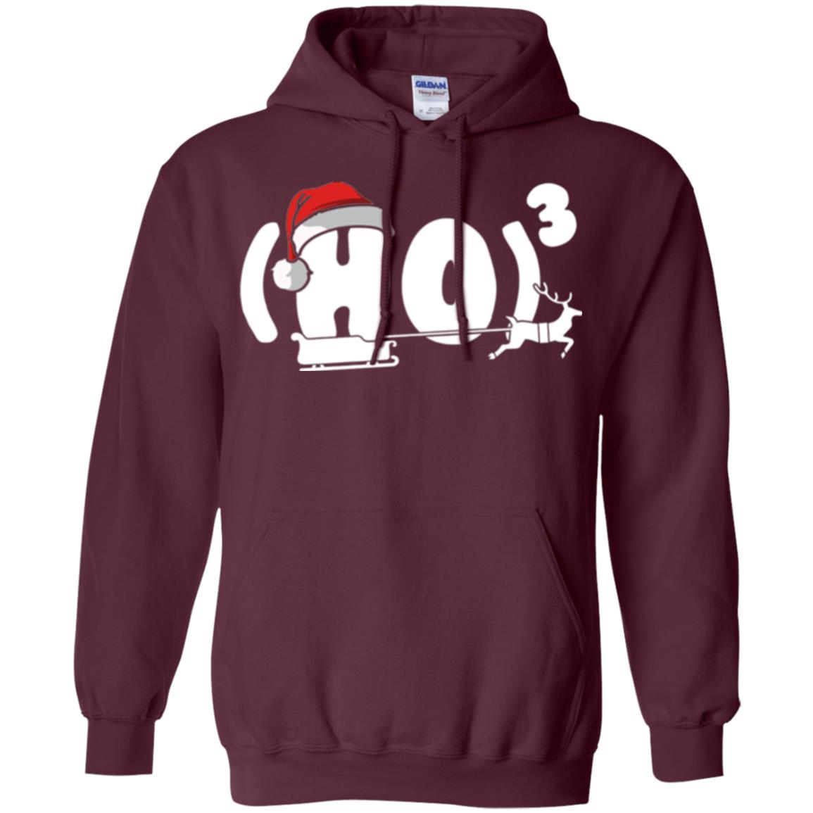 Christmas T-shirt Ho Ho Ho Maroon