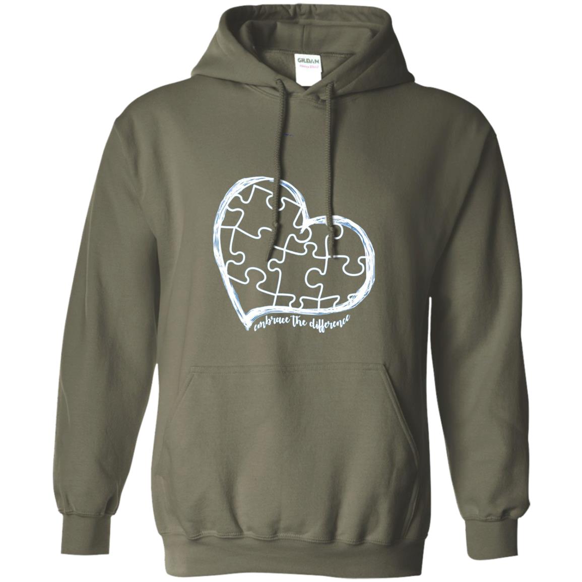 Autism Awareness Shirt Embrace Differences Military Green