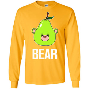 Bear Funny Summer Melon Fruit ShirtG240 Gildan LS Ultra Cotton T-Shirt