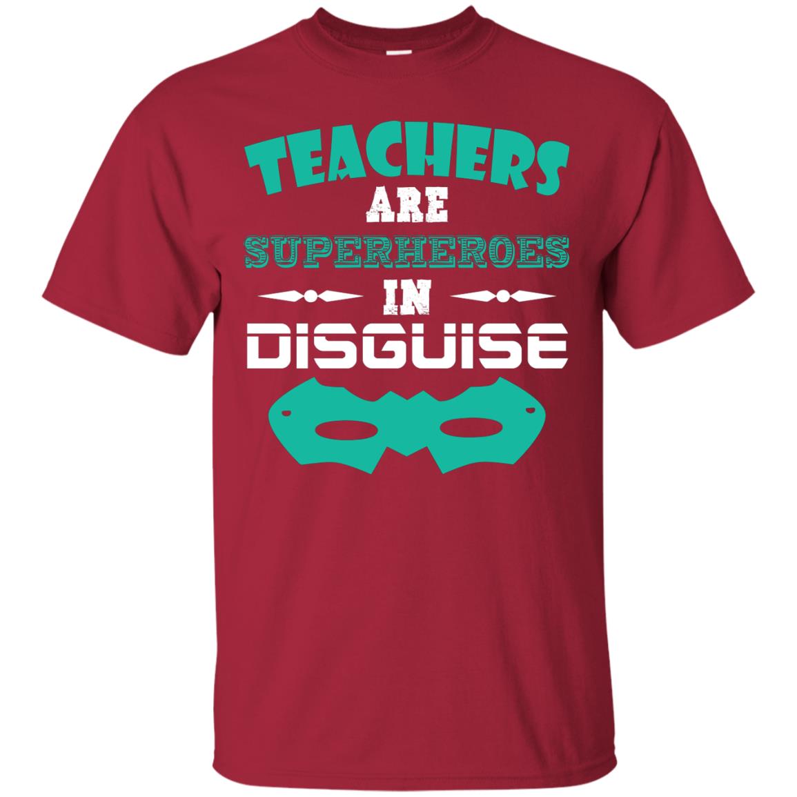 Teachers Are Superheroes In Disguise Movie Lover T-shirt Cardinal