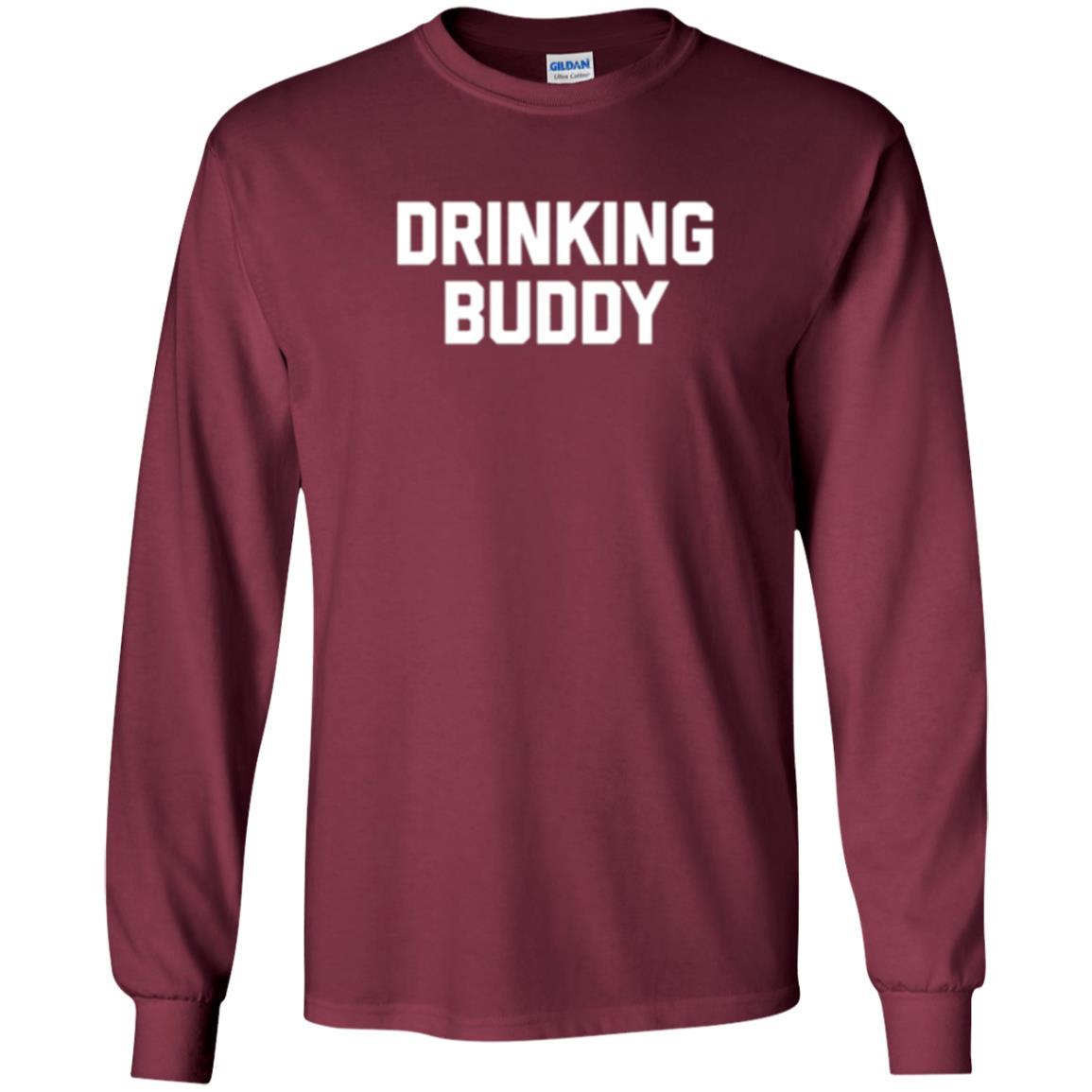 Drinking Buddy T-shirt Maroon