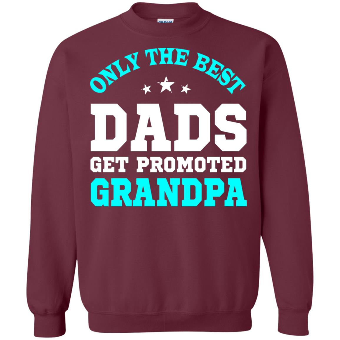 Only The Best Dads Get Promoted To Grandpa Shirt Maroon