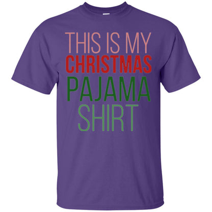 Christmas T-shirt This Is My Christmas Pajama Purple