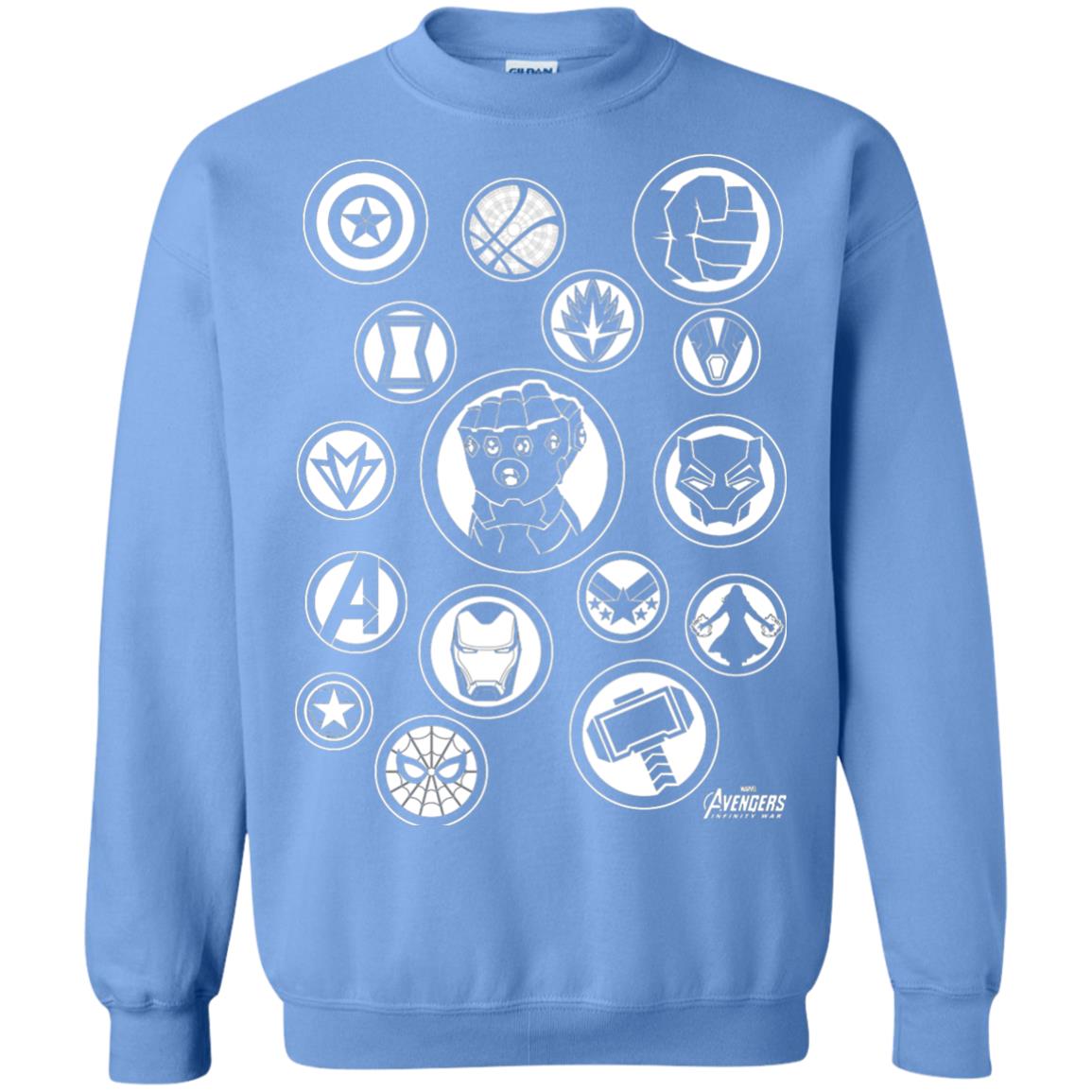 Infinity War Tonal Hero Icon Movie T-shirt Carolina Blue