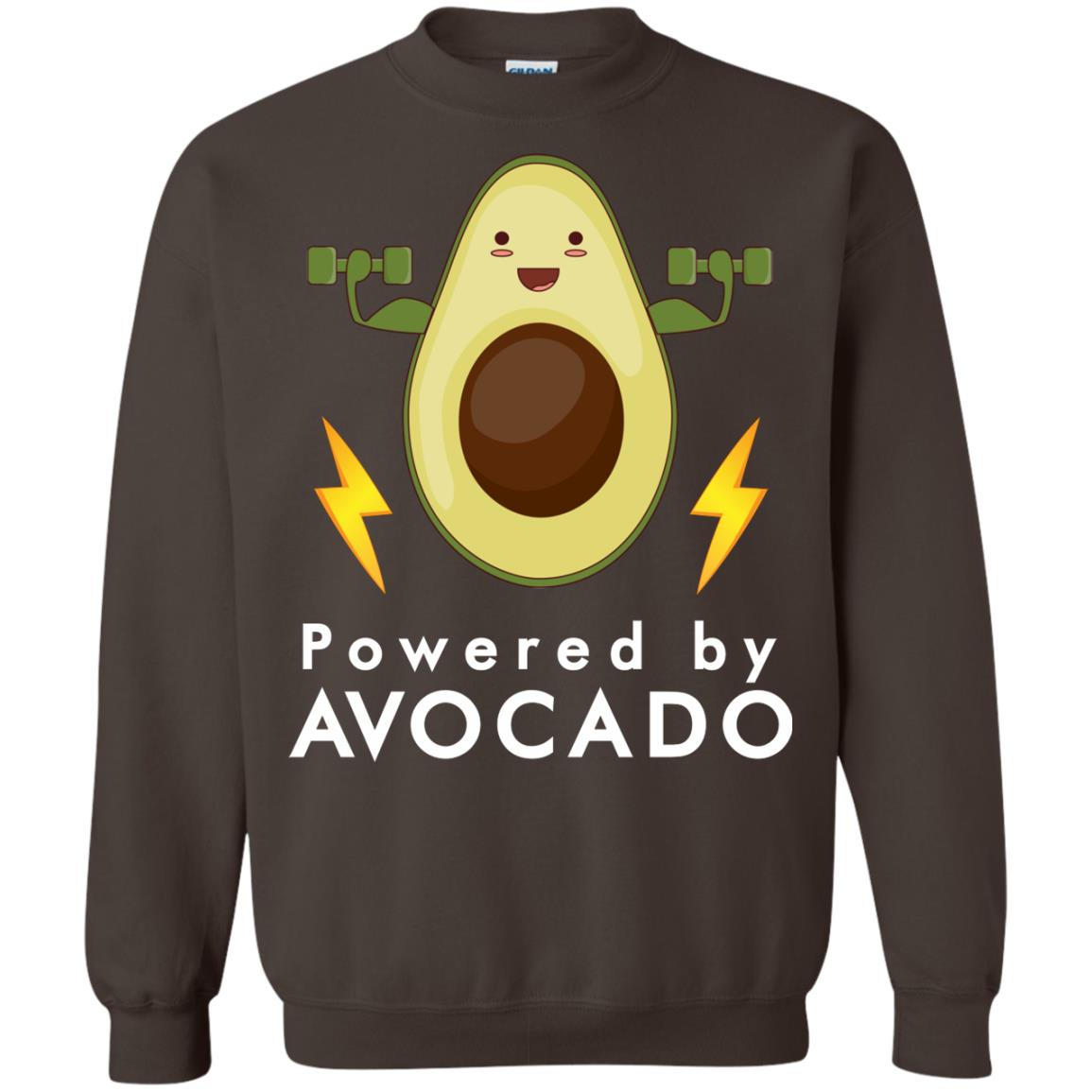 Powered By Avocado Fitness Shirt Dark Chocolate