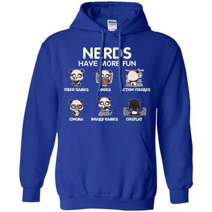Nerds Have More Fun Video Games Books Action Figures Shirts Royal