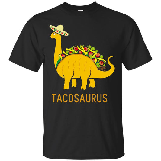 Tacosaurus Cinco De Mayo Funny Taco Dinosaur Shirt Black