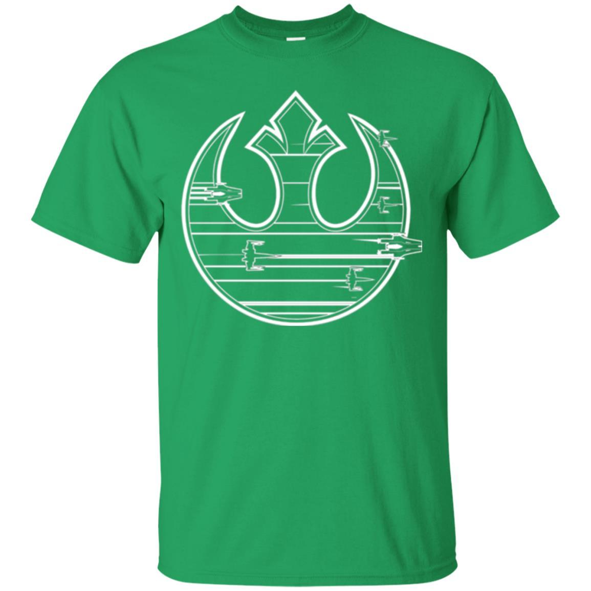 Film T-shirt Last Jedi Rebel Resistance Ship Logo Irish Green