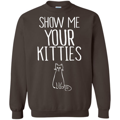 Cat Lover T-shirt Show Me Your Kitties Dark Chocolate