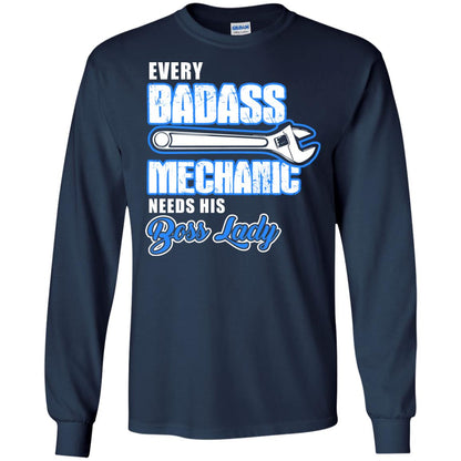 Every Badass Mechanic Needs His Boss Lady Shirt Navy