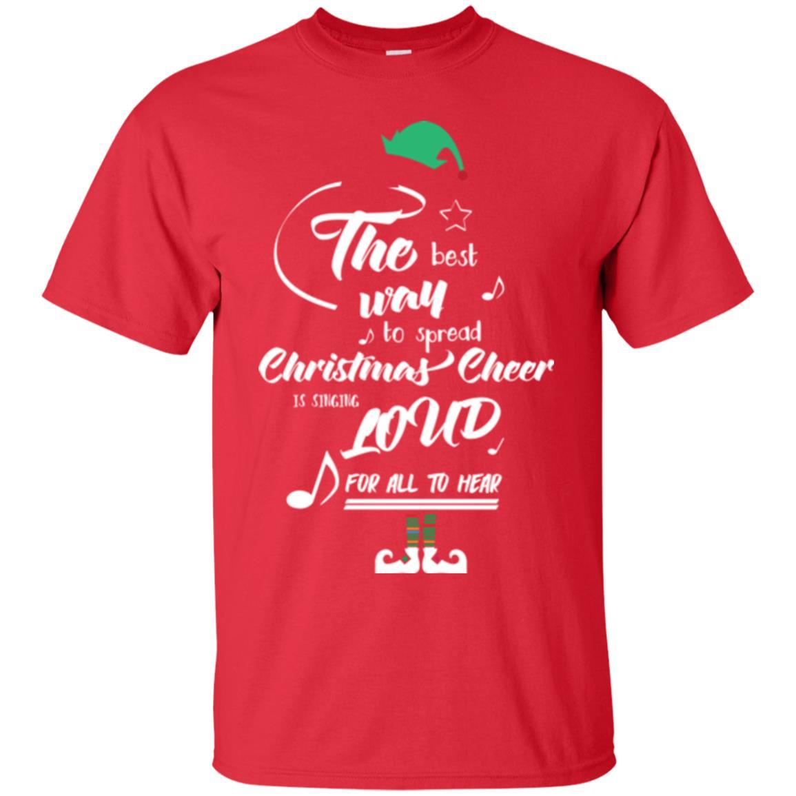 Christmas T-shirt The Best Way To Spread Red
