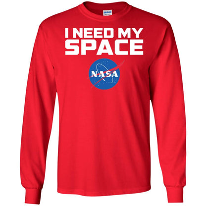 Nasa Logo T-shirt I Need My Space Red