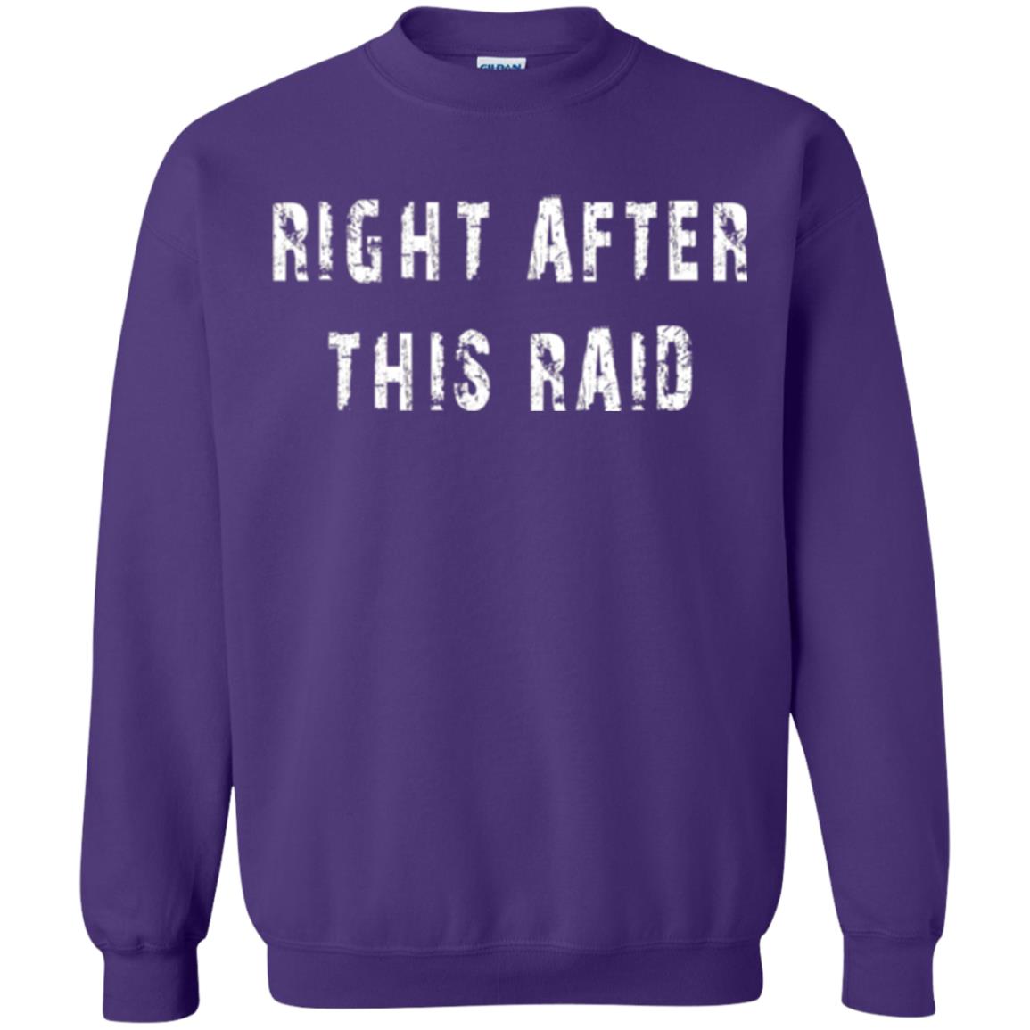 Gamer T-shirt Right After This Raid Purple