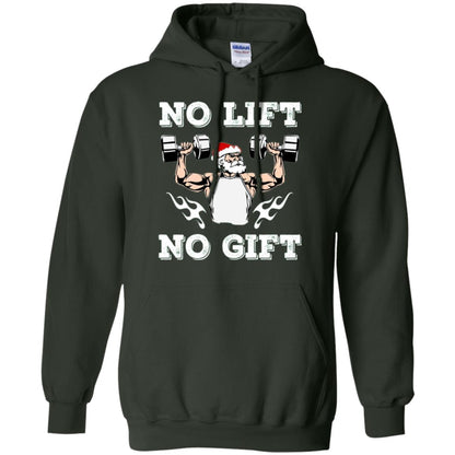 Christmas T-shirt No Lift No Gift Forest Green