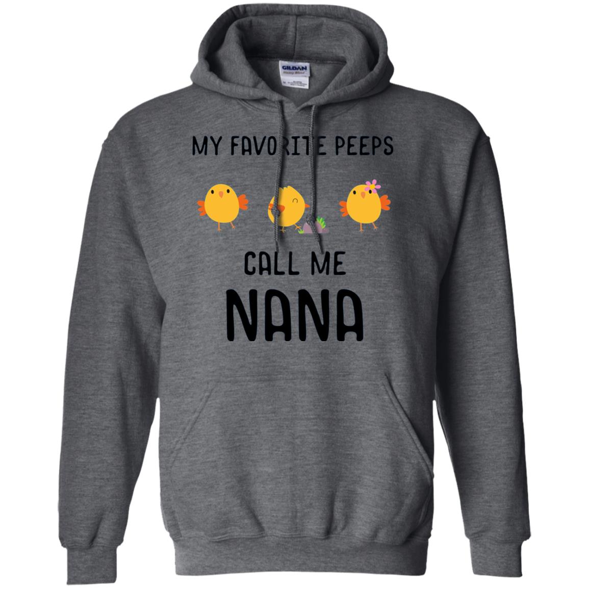 My Favorite Peeps Call Me Nana Grandma Shirt Dark Heather