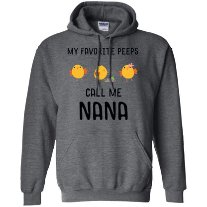 My Favorite Peeps Call Me Nana Grandma Shirt Dark Heather