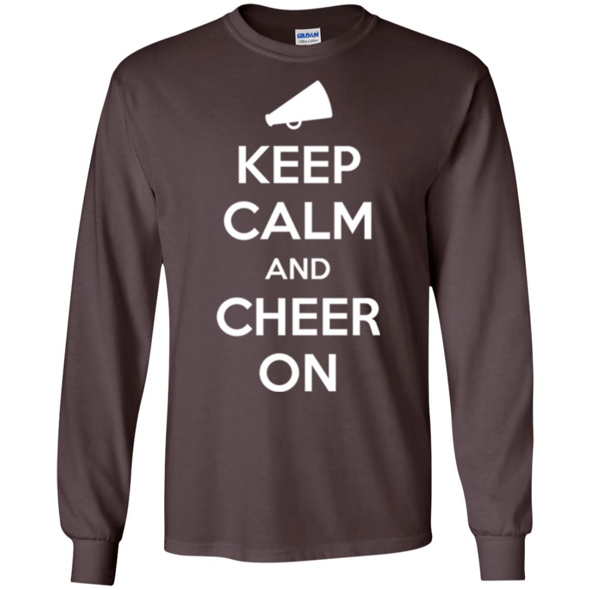 Cheerleader T-shirt Keep Calm And Cheer On Dark Chocolate