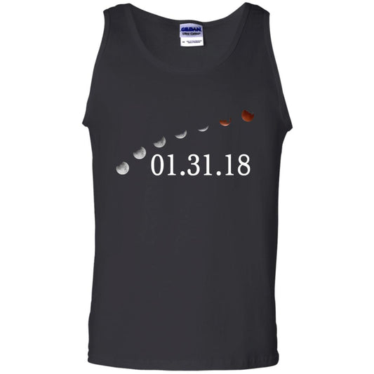 Usa Total Lunar Eclipse On January 31, 2018 T-shirt Black