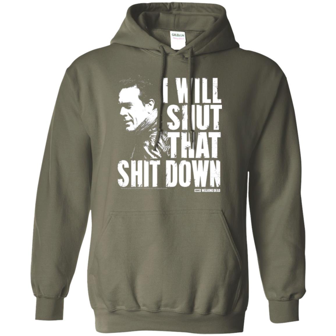 Film T-shirt I Shut That Shit Down Military Green