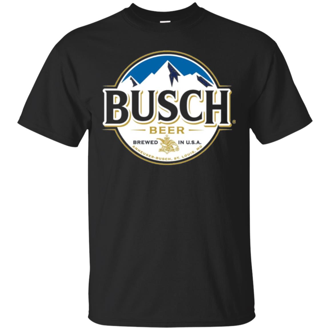 Beer Lovers T-shirt Busch Beer Black