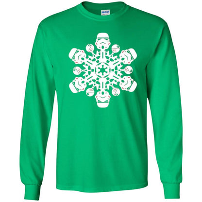 Film T-shirt Star Wars Stormtrooper Christmas Snowflake Graphic Irish Green