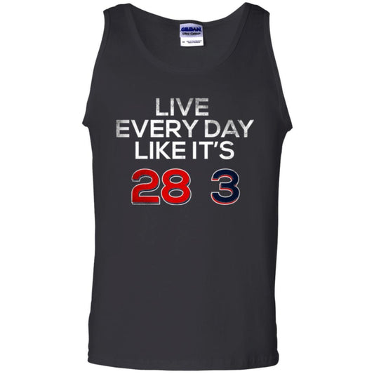 Patriotic Americans T-shirt Live Every Day Like It_s 28-3 Black