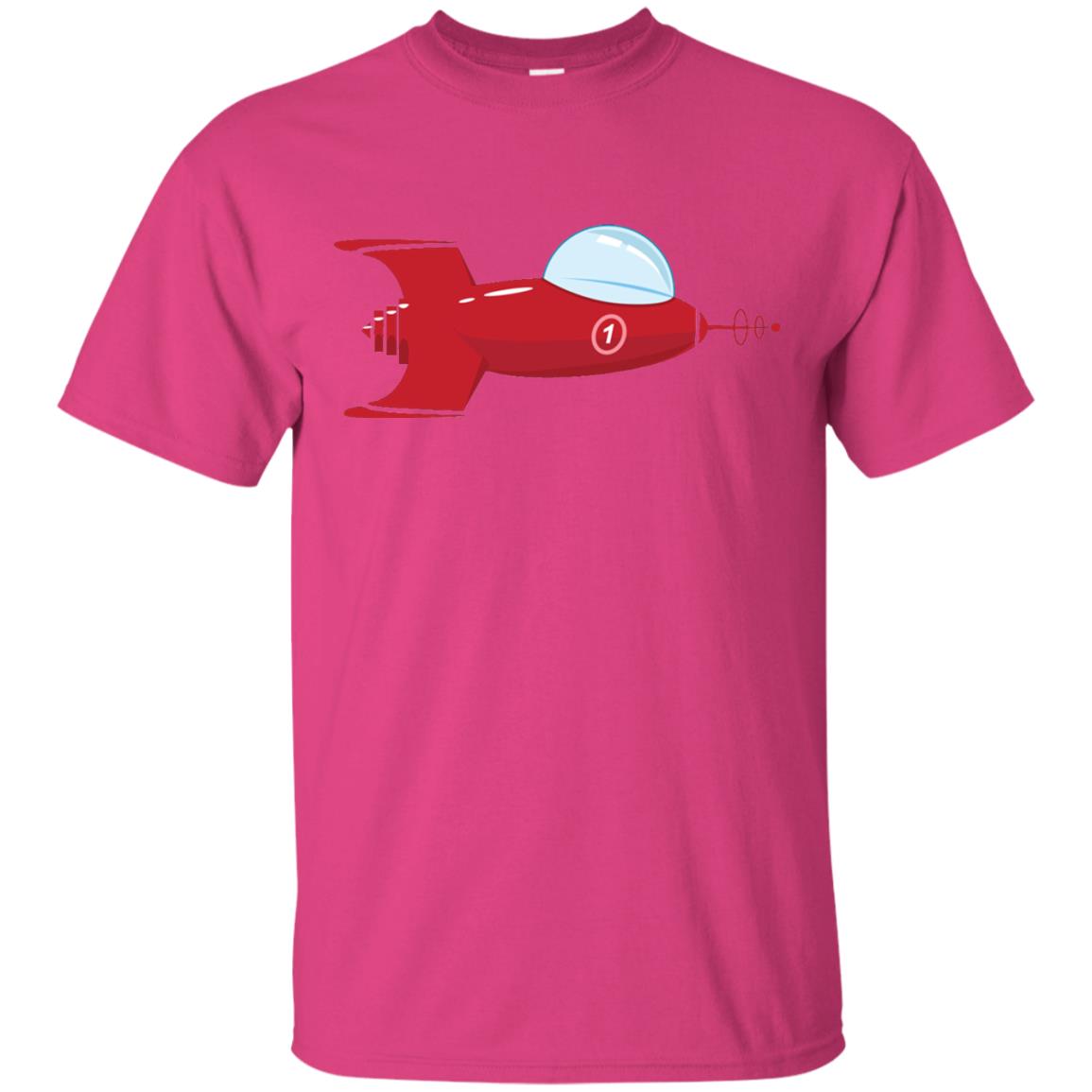 Vintage Spaceship Video Game Gamer T-shirt Heliconia