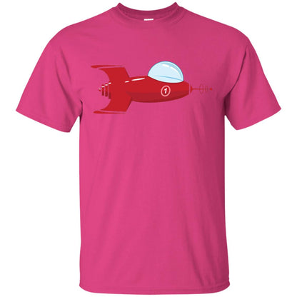 Vintage Spaceship Video Game Gamer T-shirt Heliconia