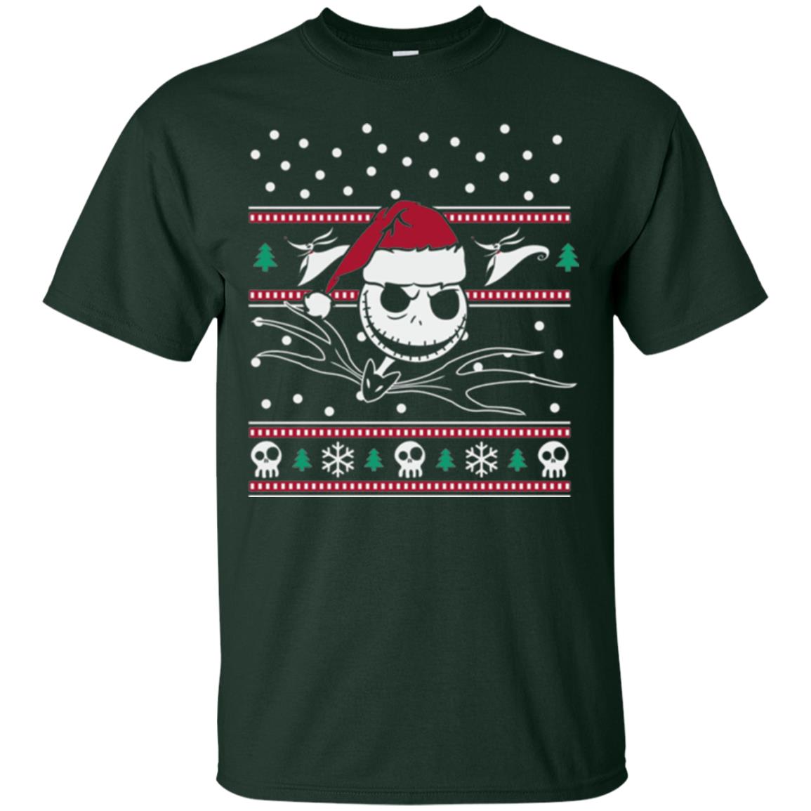Disney Nightmare Before Christmas Holiday Christmas T-shirt Forest Green