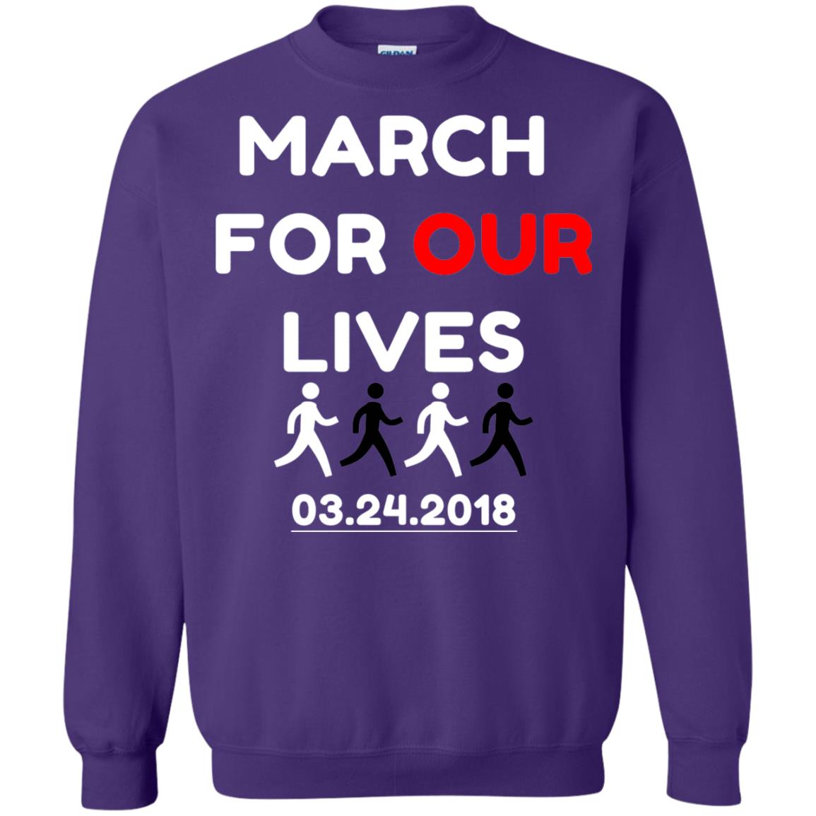 March For Our Lives Gun Control T-shirt Purple