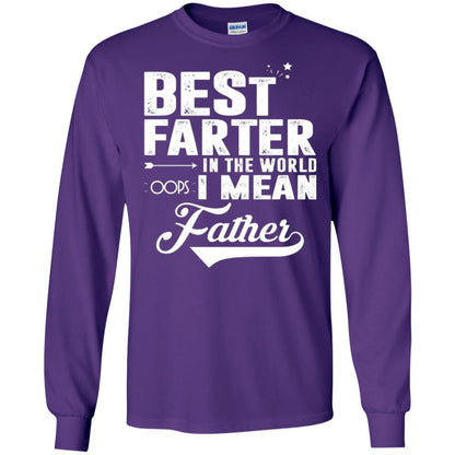 Best Farter In The World Oops I Mean Father Daddy Shirt Purple