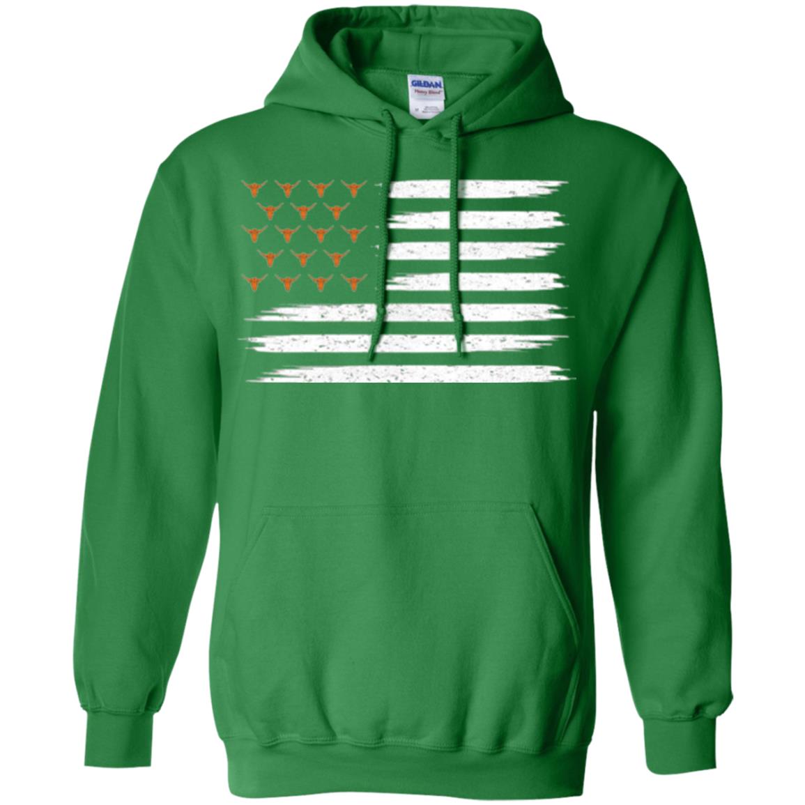 Vintage Texas United Longhorn Flag T-shirt Irish Green