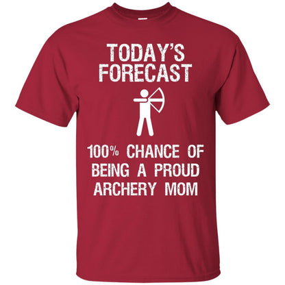 Archery Mom Shirt Forecast Chance Of Being A Proud Archery Mom Cardinal
