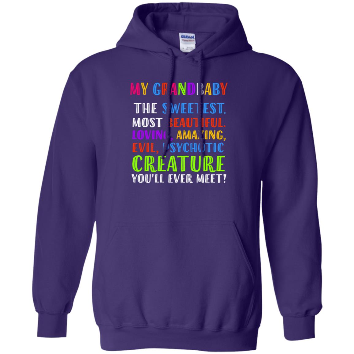 My Grandbaby The Sweetest Most Beautiful Loving Amazing Shirt Purple