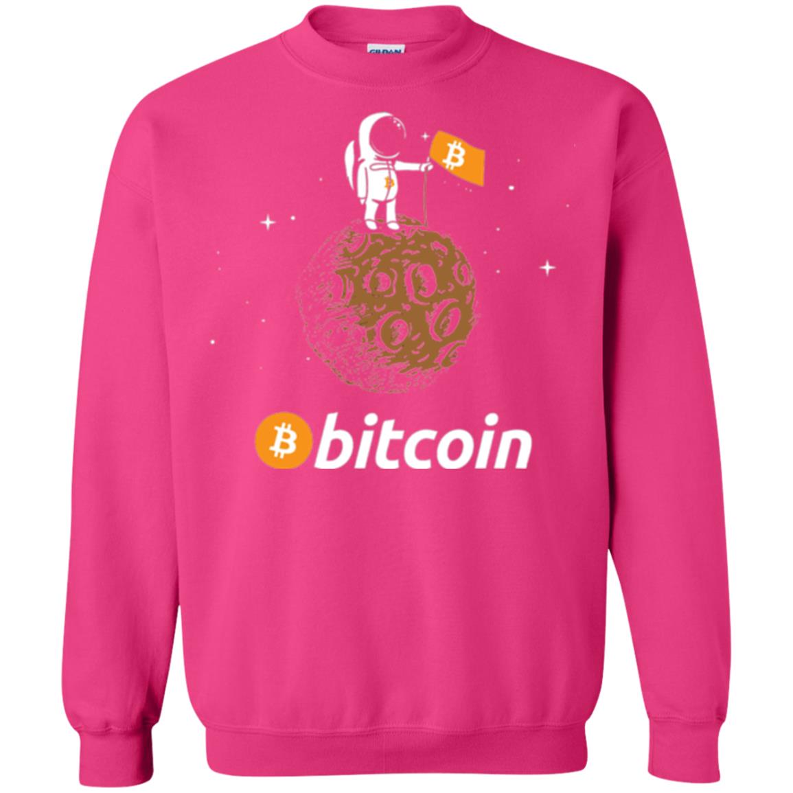 Bitcoin T-shirt Featuring Astronaut Heliconia